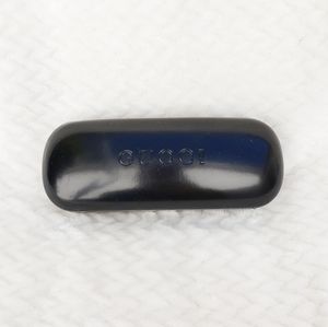 Gucci Black Leather Suede Sunglasses Case